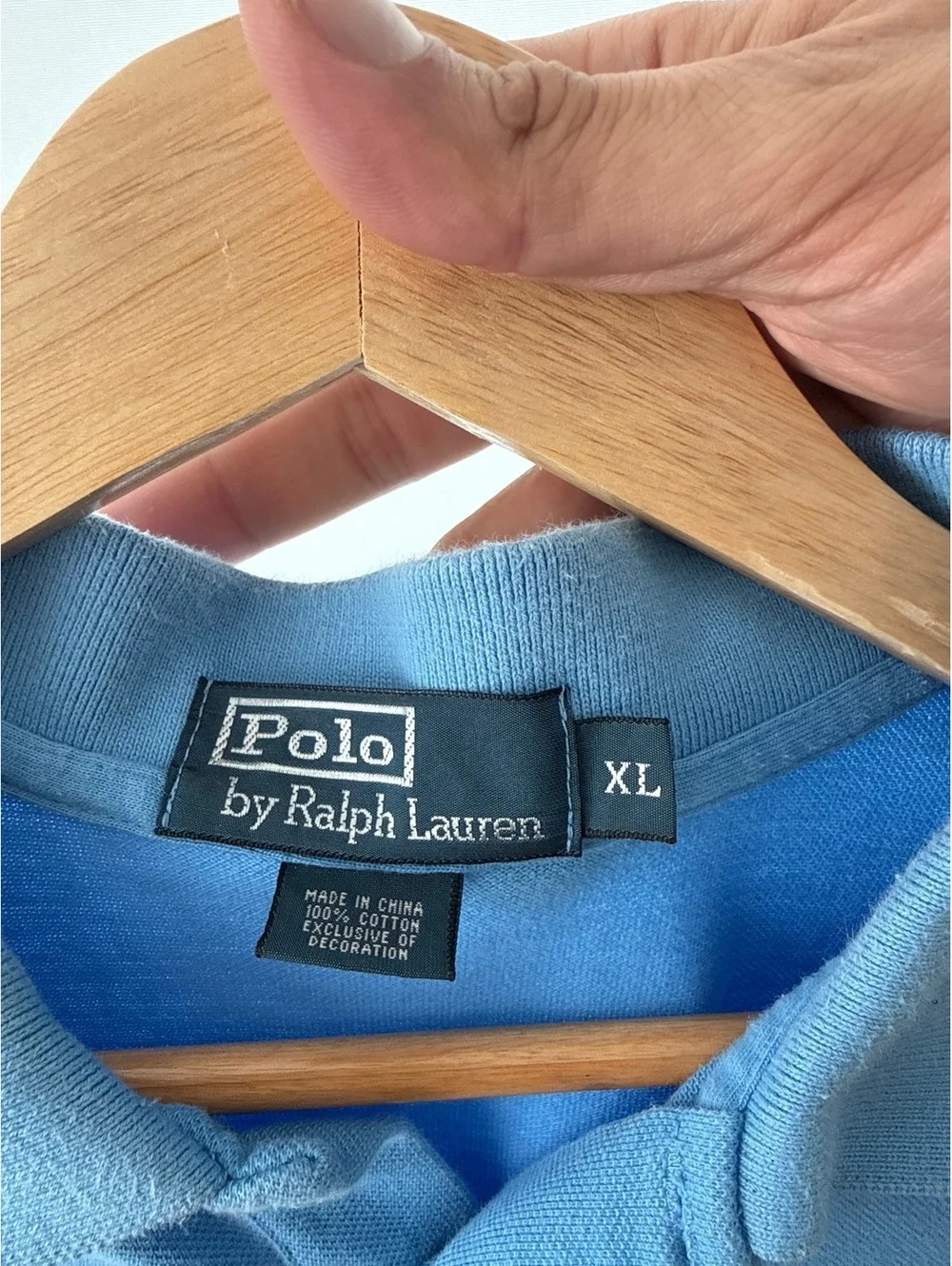 Vintage Polo Ralph Lauren Pocket Polo Shirt Mens XL Blue Pony Y2K Cotton
